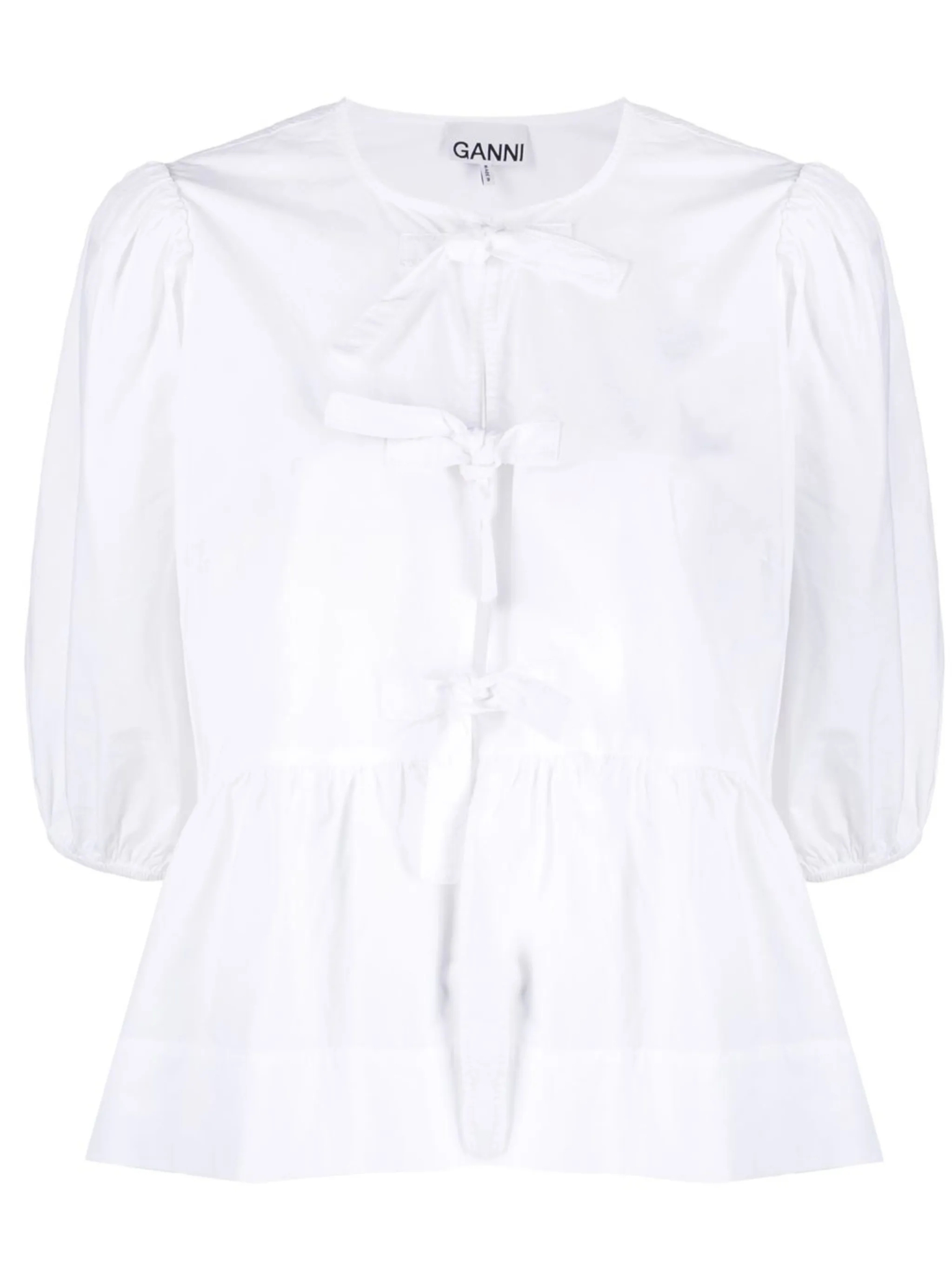 [GANNI] Shirts Short Sleeve SS26 F7364151