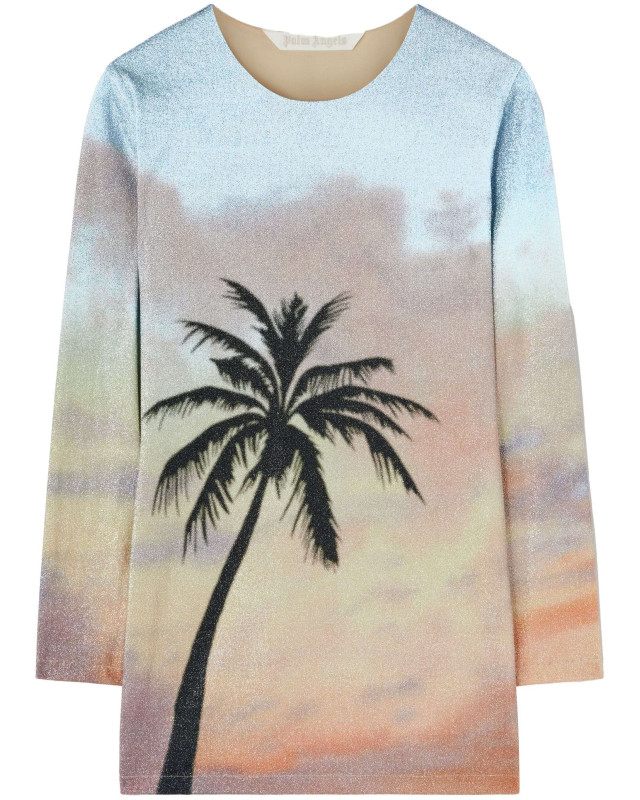 [Palm Angels] Long sleeve dress SS25 PWDB256S25FAB0018410