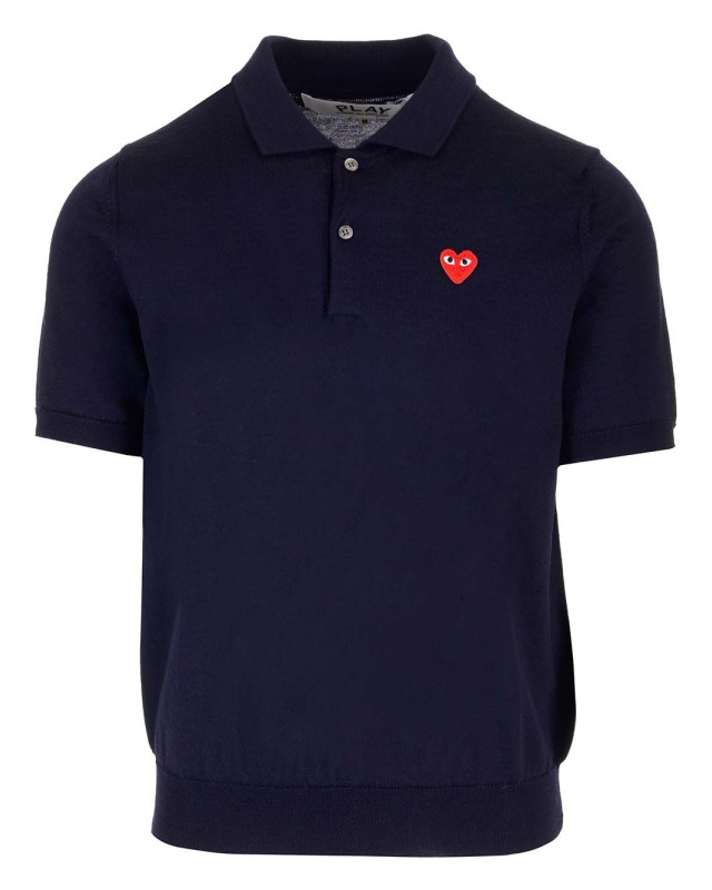 [COMME DES GARCONS PLAY] Shirts Short Sleeve SS24 AX-N094-0512-NAVY