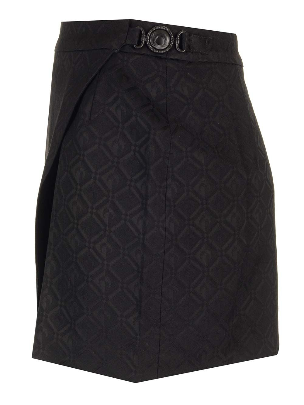 [MARINE SERRE] Mini skirt SS24 WSK035 CWOV0024BK99