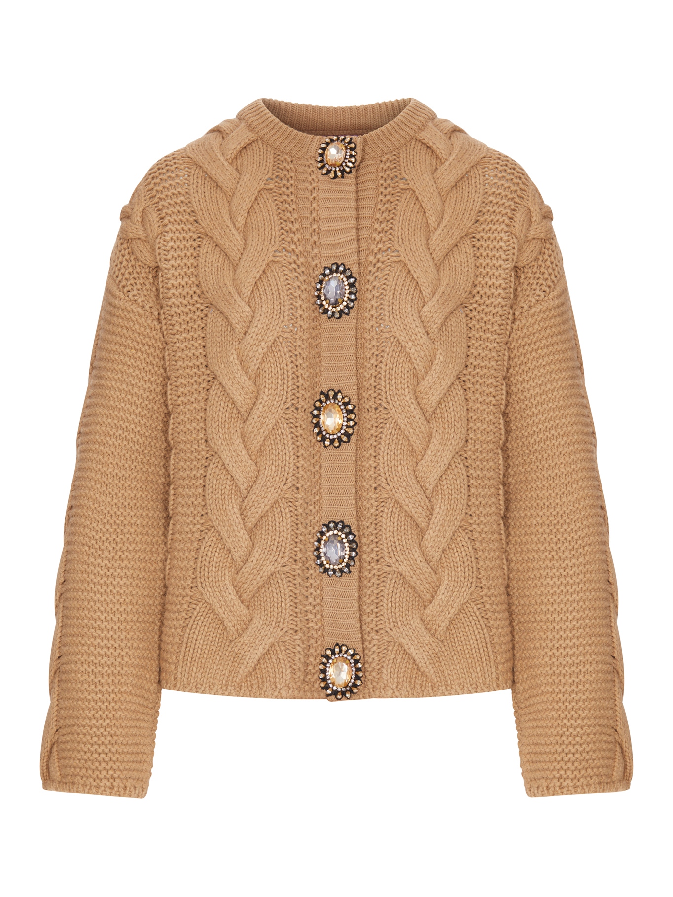 [La Double J] Cardigan FW26 PUL0211KNI120VA271BR02 SOLID