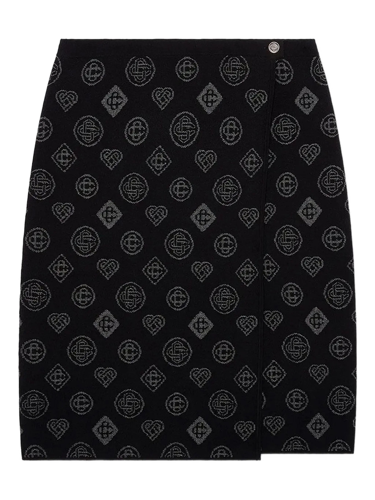 [Casablanca] Midi skirt FW25 AW25KW107601BLACK