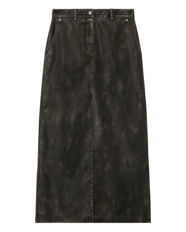 [Palm Angels] Midi skirt FW25 PWJC014F25FAB0010710