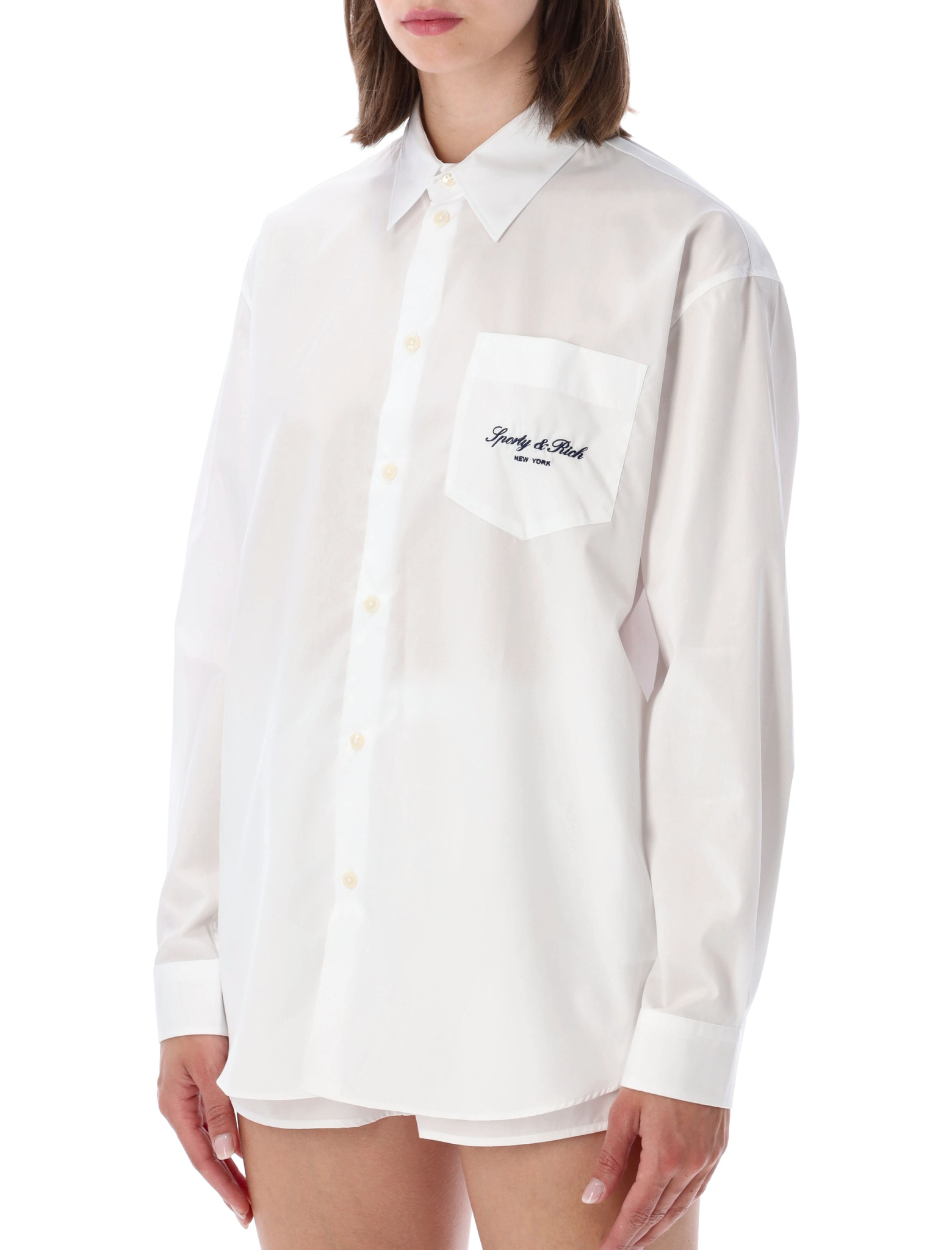 [SPORTY & RICH] Shirts Long Sleeve FW26 SI006711329WH0148