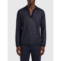 [Ferragamo] T-shirts Long Sleeve SS26 145399 793168 NAVYWHITE