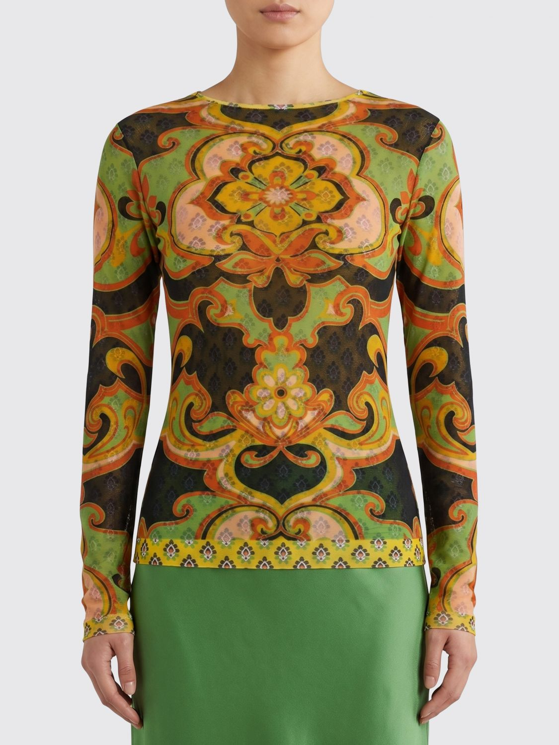 [Etro] T-shirts Long Sleeve SS26 WRJA003899IAS67 X0812