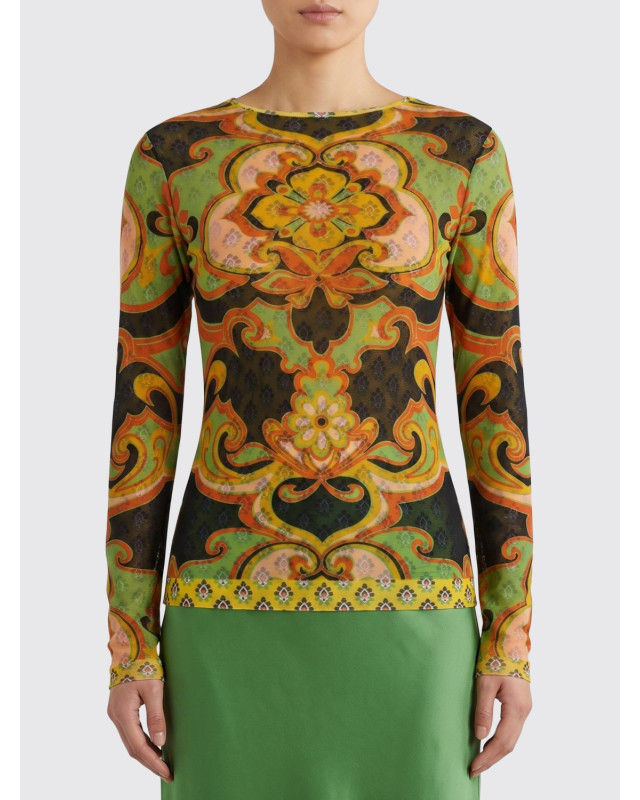 [Etro] T-shirts Long Sleeve SS26 WRJA003899IAS67 X0812