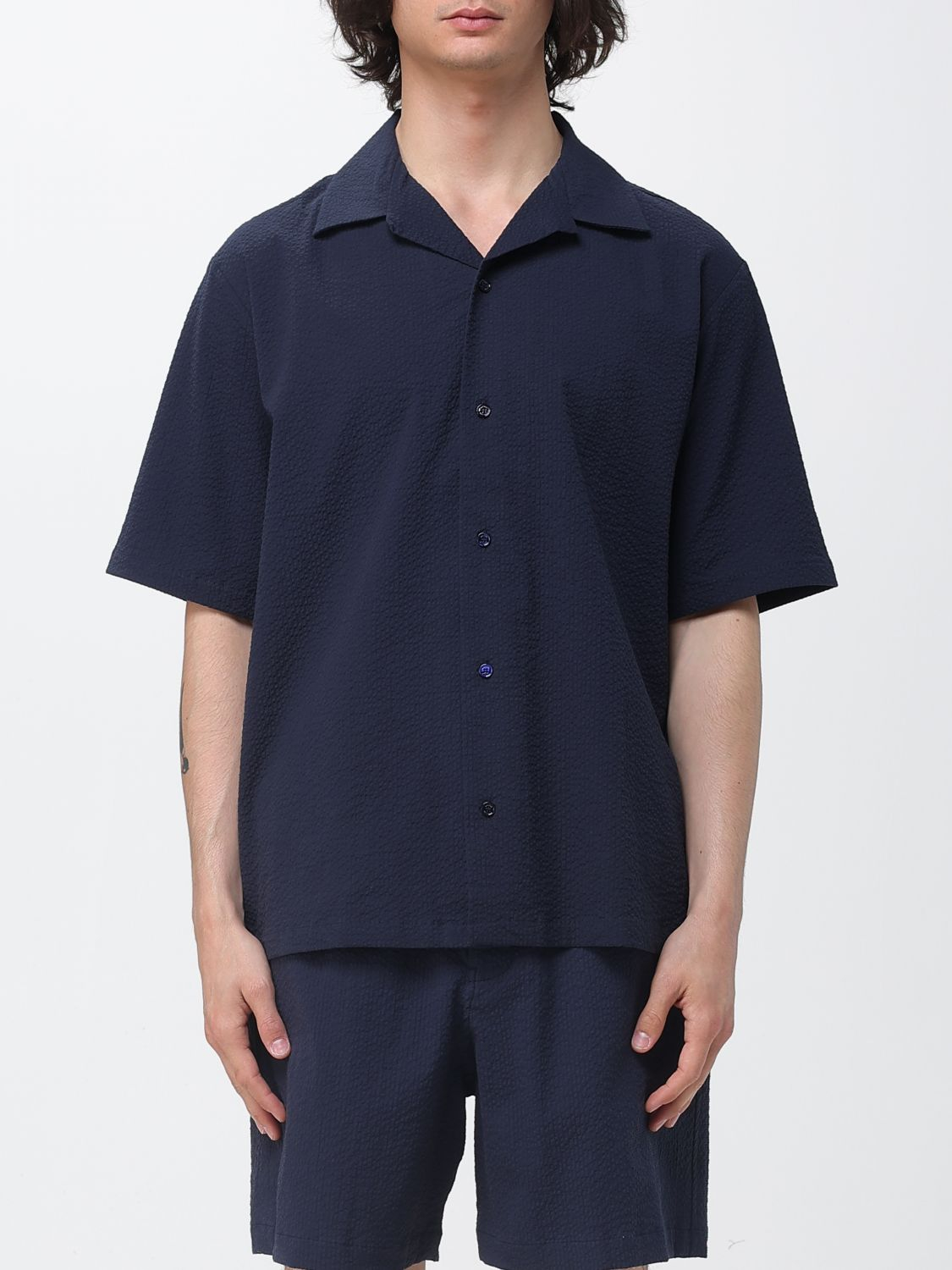 [MAISON KITSUNE] Shirts Short Sleeve SS26 QM00407WC5082 0413