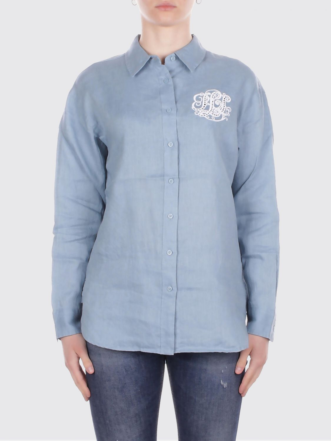 [LAUREN RALPH LAUREN] Shirts Long Sleeve SS26 200P08913 001