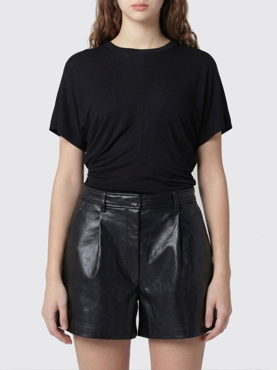 [Anine Bing] T-shirts Short Sleeve SS26 A0812002 BLK26