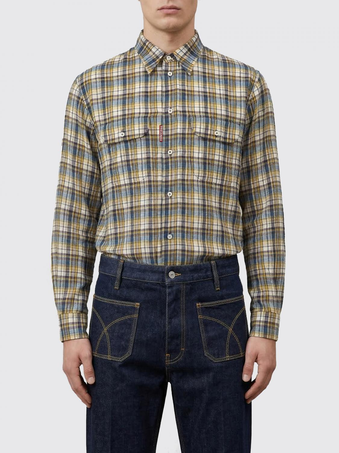 [Dsquared2] Shirts Long Sleeve SS26 S74DM1006D35423 001F