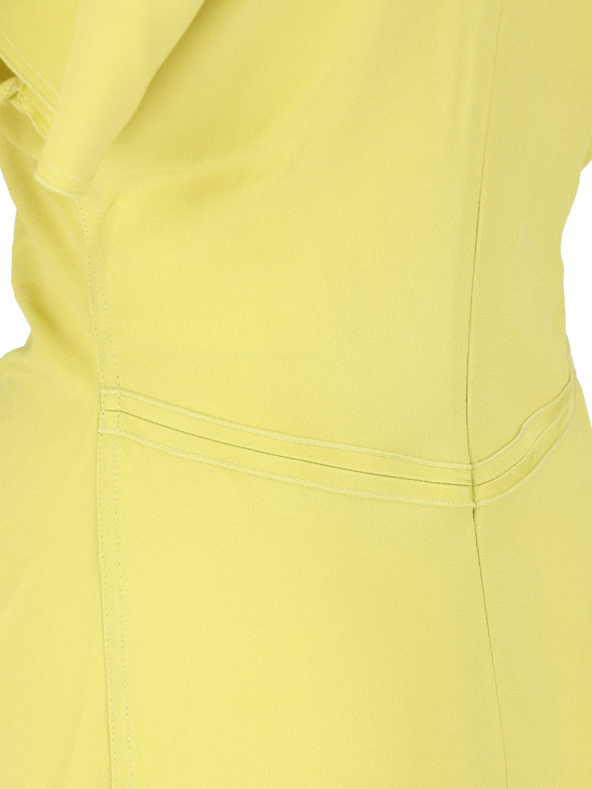 [VICTORIA BECKHAM] Short sleeve dress FW26 1226WDR005227ZCHARTREUSE