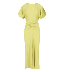 [VICTORIA BECKHAM] Short sleeve dress FW26 1226WDR005227ZCHARTREUSE