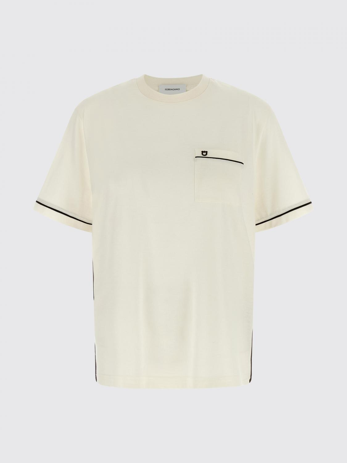 [Ferragamo] T-shirts Short Sleeve SS26 791701 MASCARPONEEXPRESSO