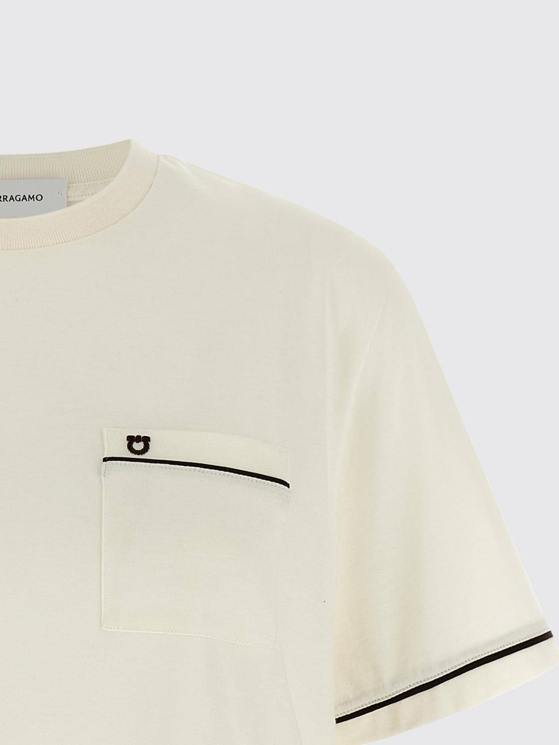 [Ferragamo] T-shirts Short Sleeve SS26 791701 MASCARPONEEXPRESSO