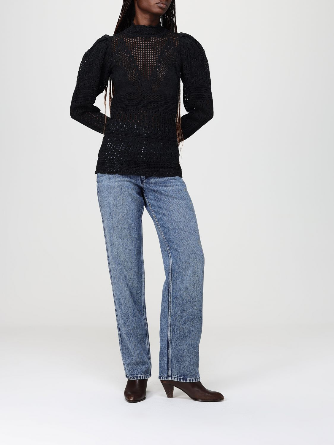 [Isabel Marant] Blouse SS26 PU0841FAD1L08I 01BK