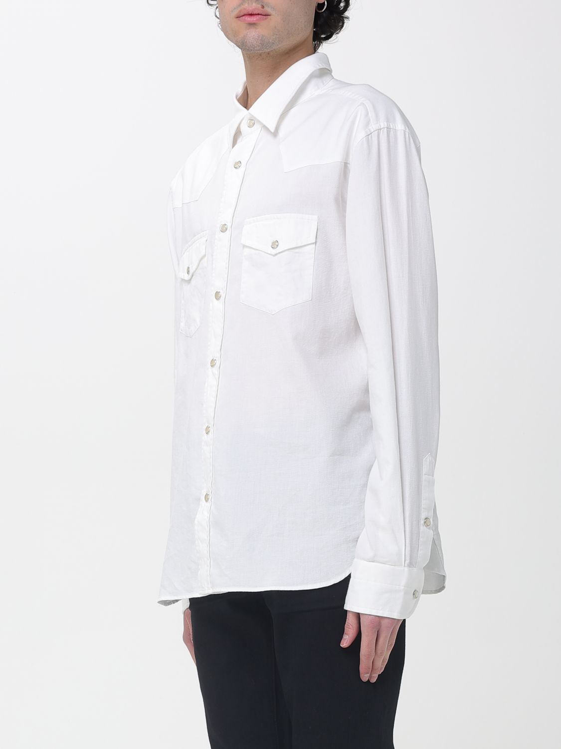 [Tom Ford] Shirts Long Sleeve SS26 HDS001FMC296 WAB