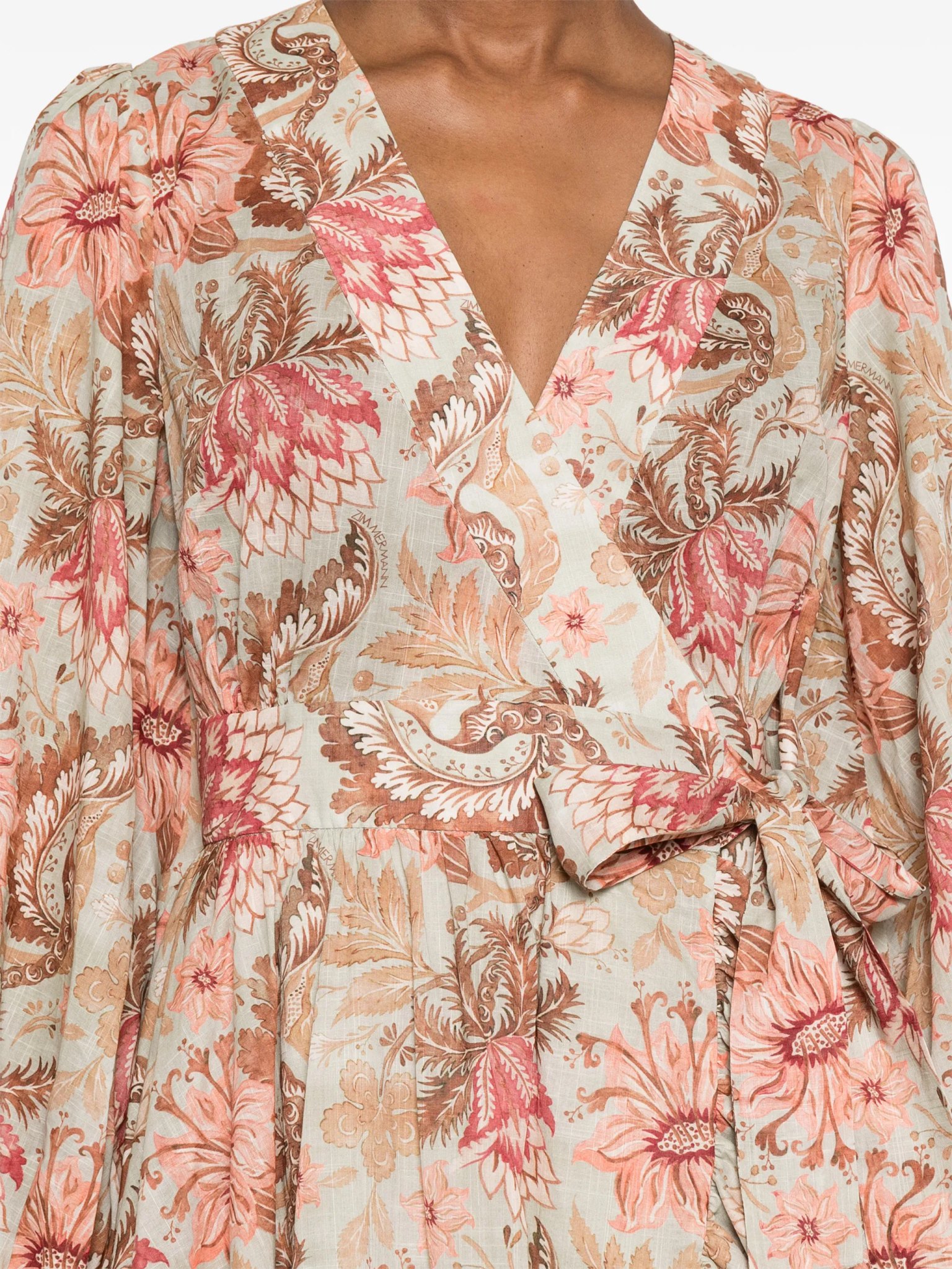 [Zimmermann] Long sleeve dress SS26 2449DRS263STFC