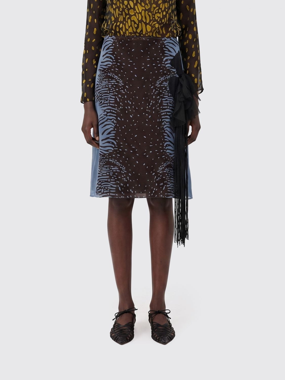 [Ferragamo] Midi skirt SS26 13I457 793912