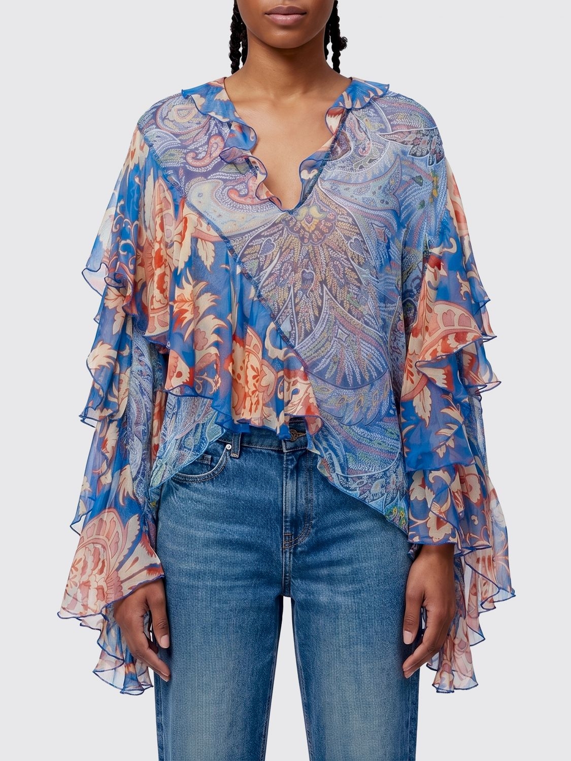 [Etro] Blouse SS26 WRJA017799SA1Q7 X0887