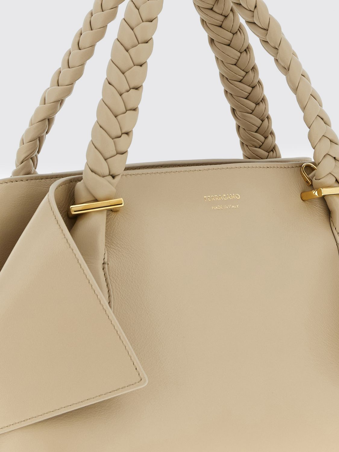 [Ferragamo] Tote bag SS26 781031 STONE