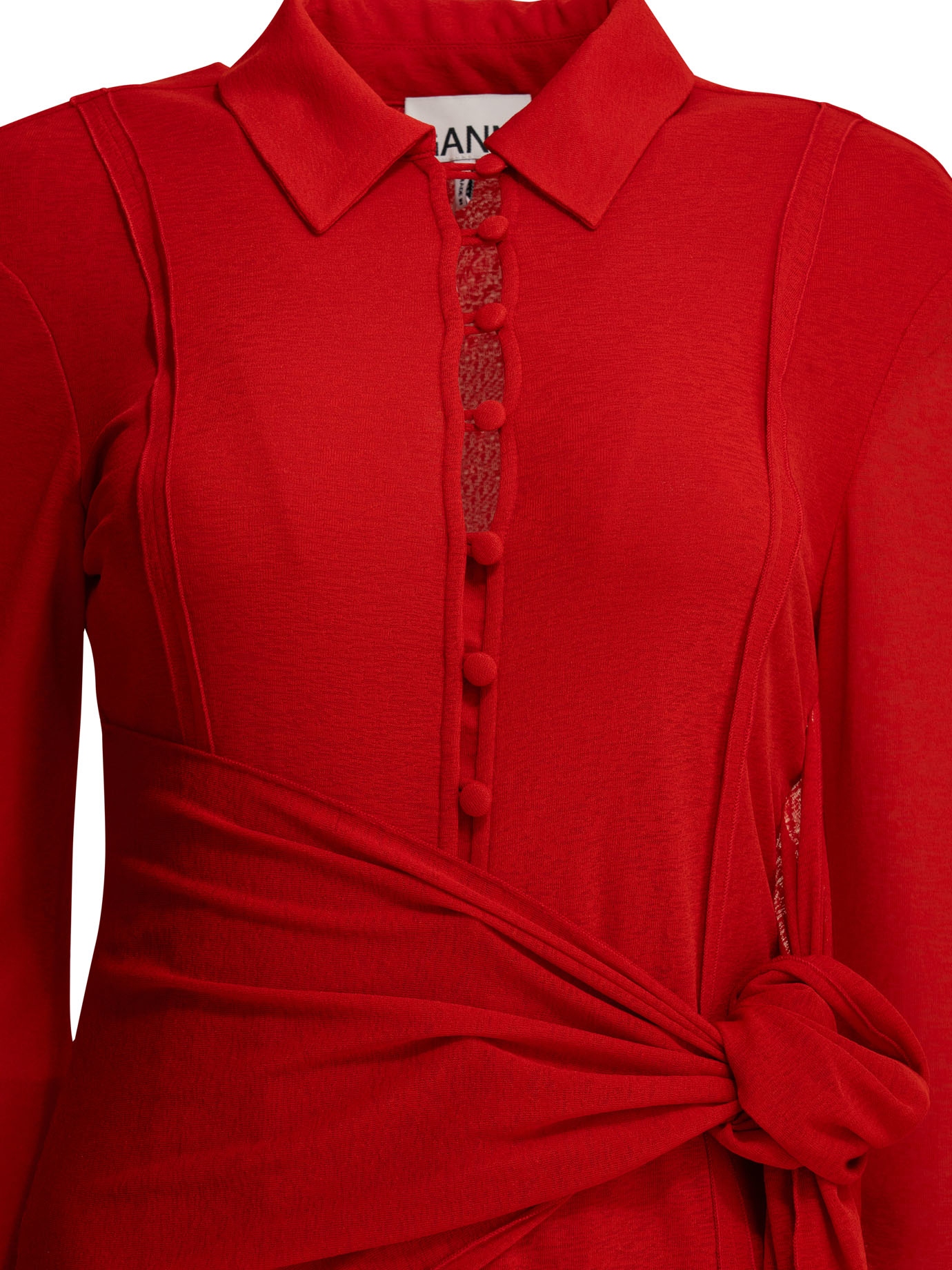 [GANNI] Long sleeve dress SS26 A103048406P