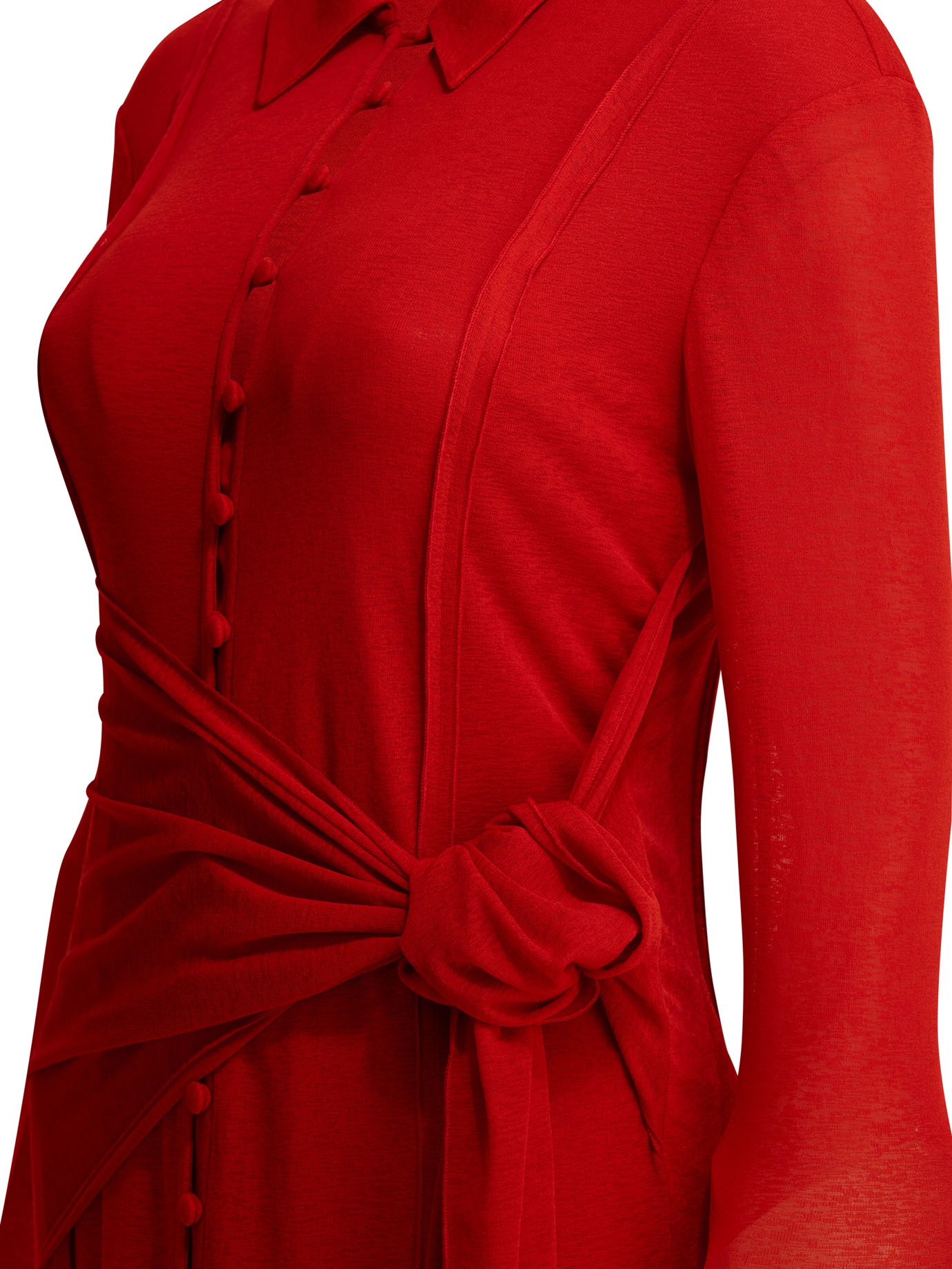 [GANNI] Long sleeve dress SS26 A103048406P