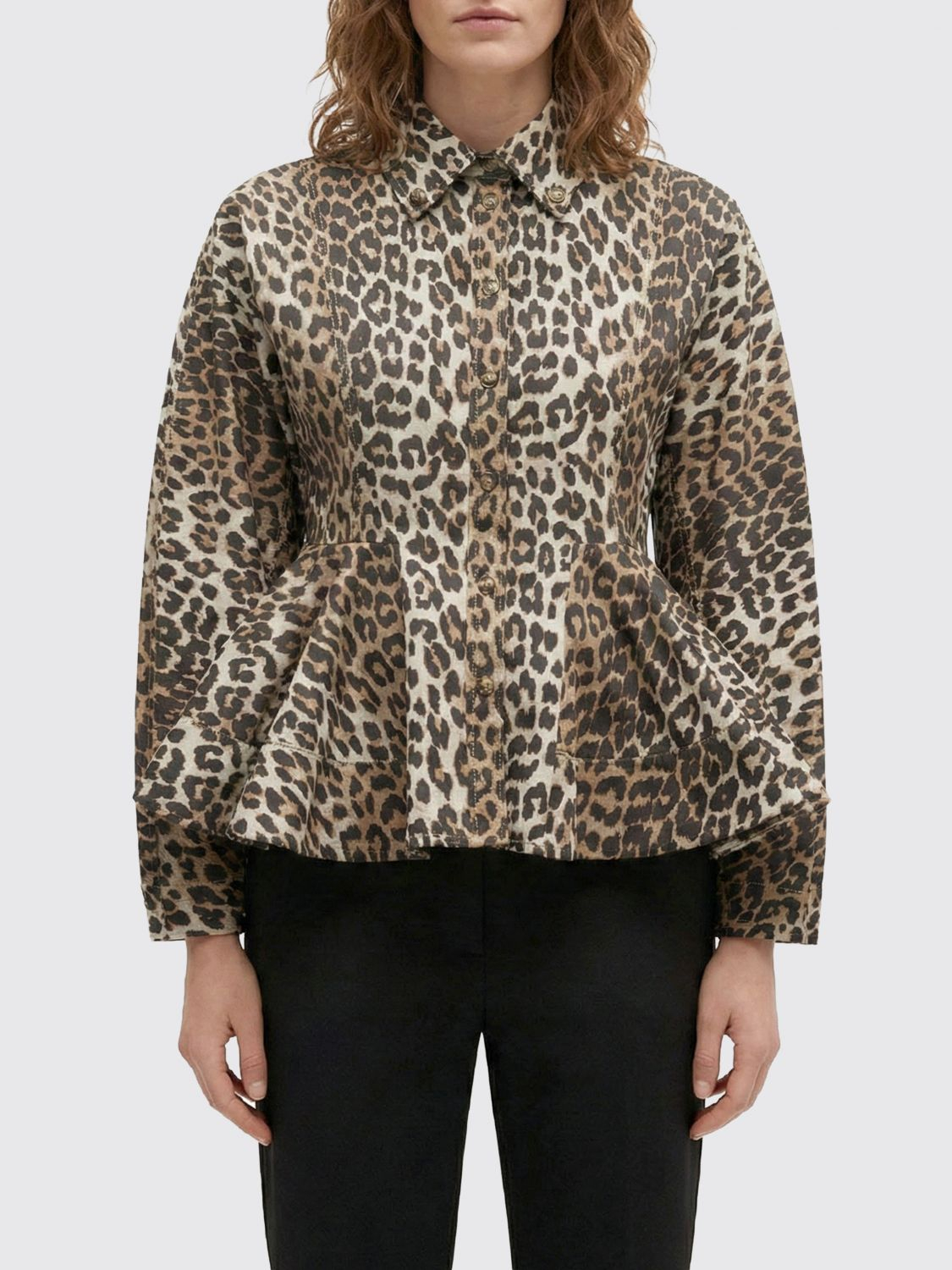 [GANNI] Shirts Long Sleeve SS26 A1040058 859