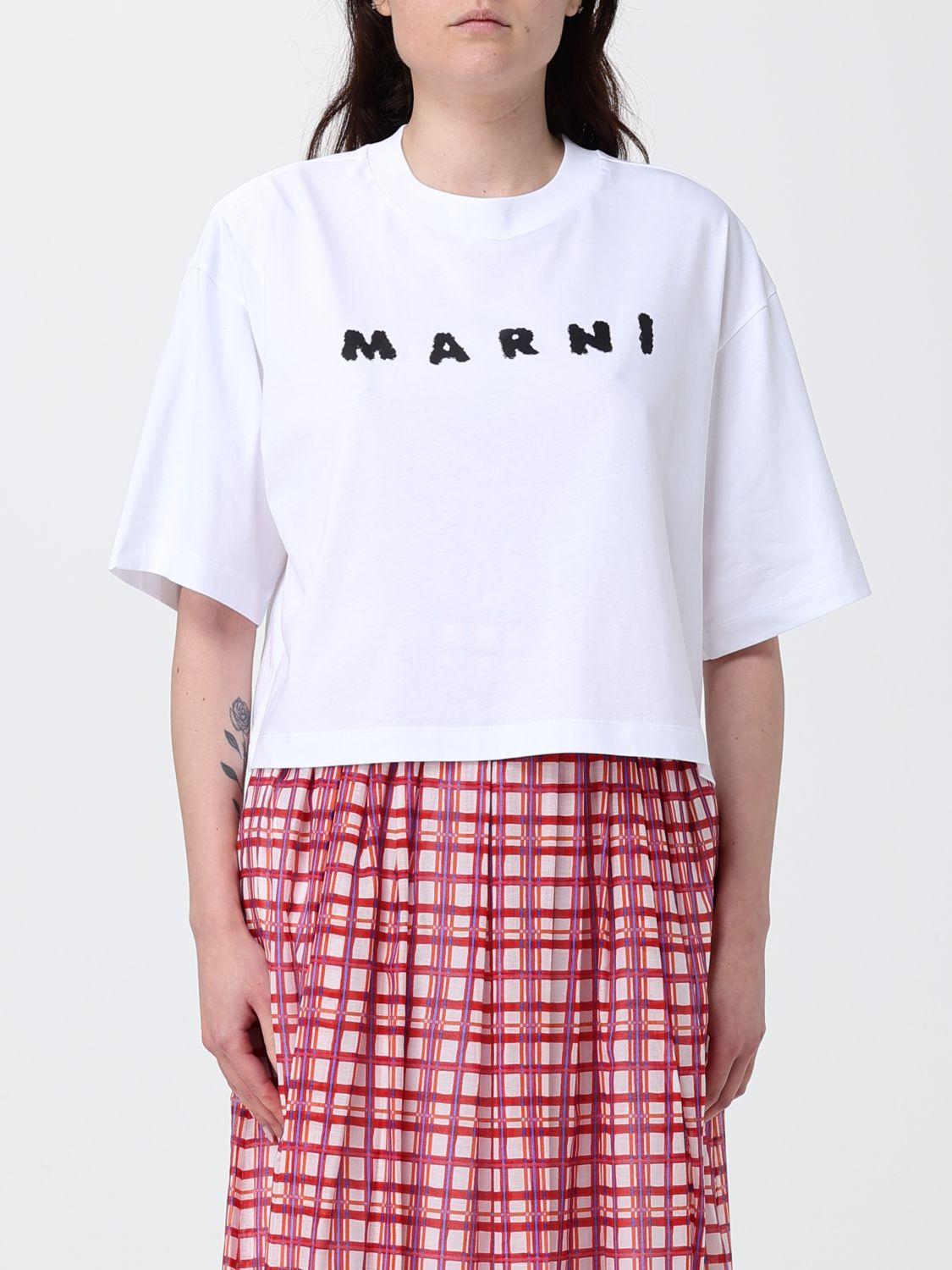 [Marni] T-shirts Short Sleeve SS26 THJE0333P5USCX42 SLW01