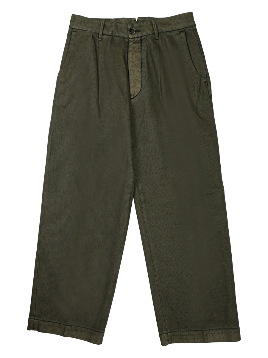 [NINE:INTHE:MORNING] Trousers FW25 PHL06_U13OLIVA