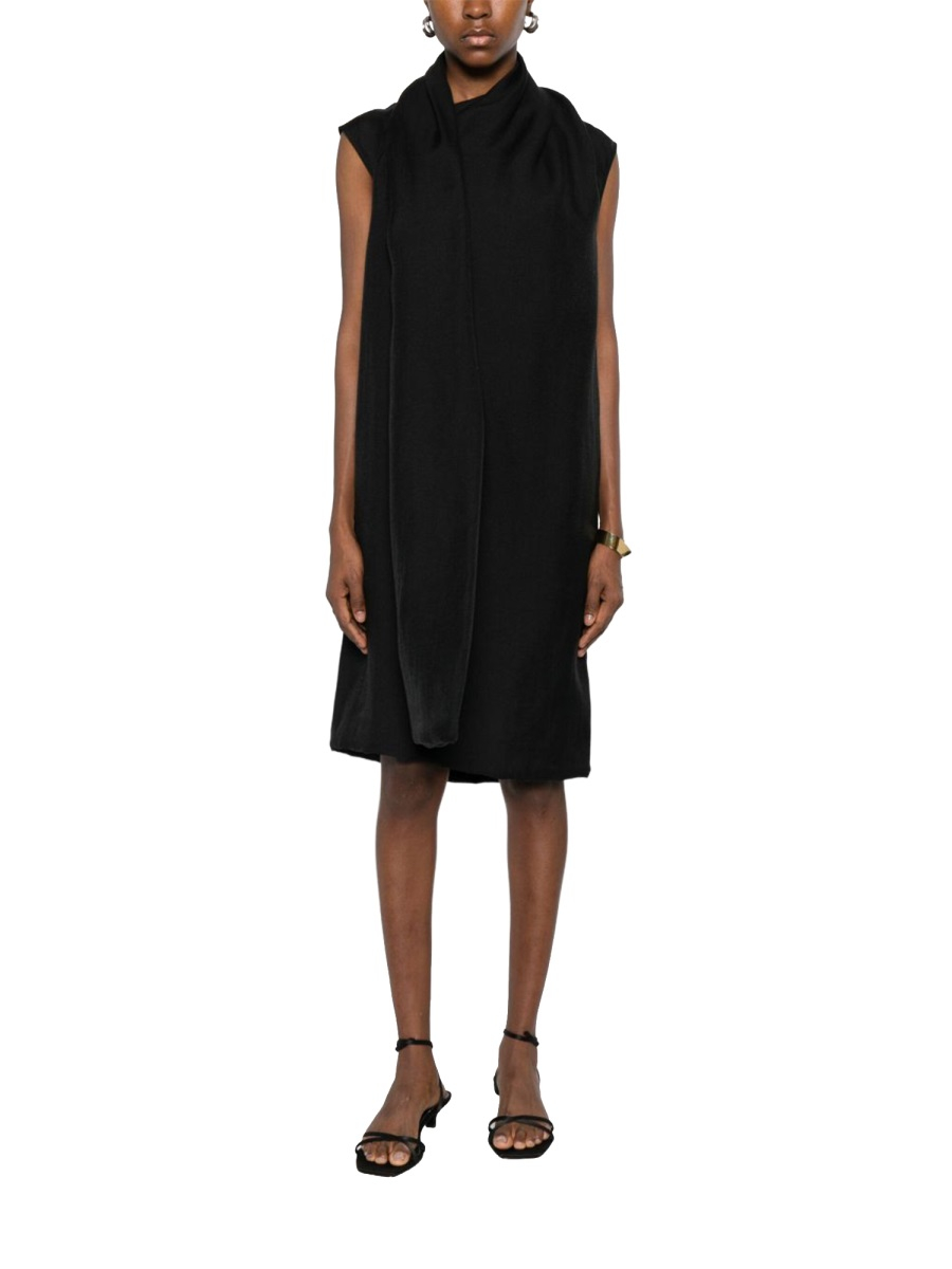 [TOTEME] Dress FW25 254WRD0251FB_BLACK001