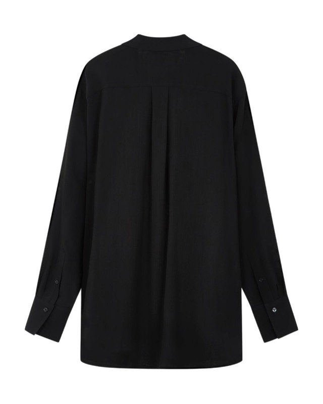 [TOTEME] Shirts Long Sleeve FW25 254WRT0560FB0480_BLACK001