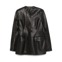 [TOTEME] Jacket FW25 252WRO0192LE0127_BLACK001