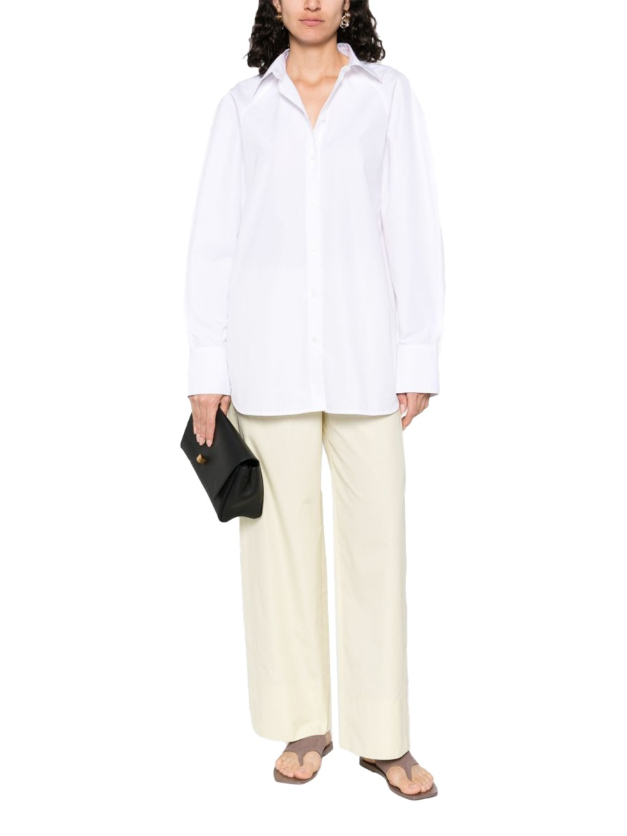 [TOTEME] Shirts Long Sleeve FW25 253WRT0515FB0226_WHITE047