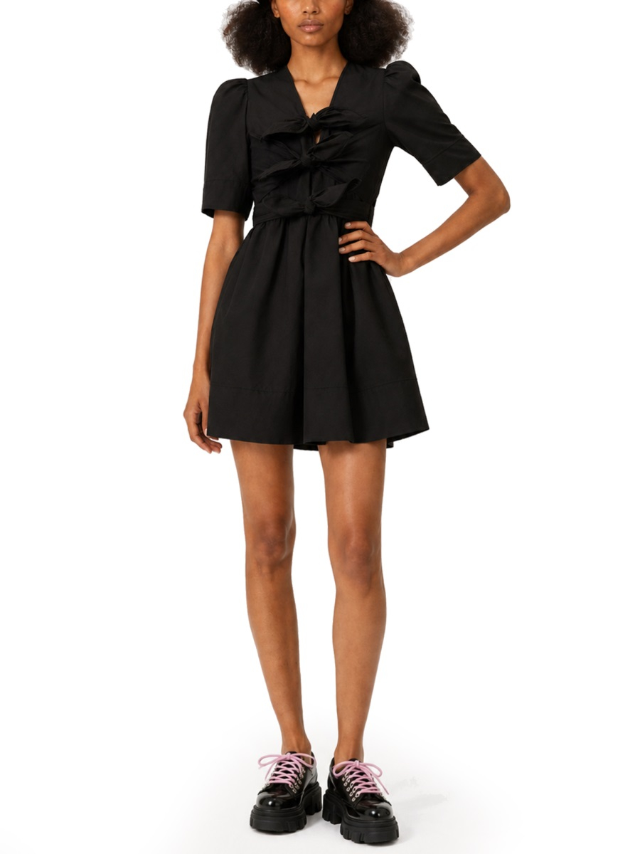 [GANNI] Short sleeve dress SS26 A1030195_099