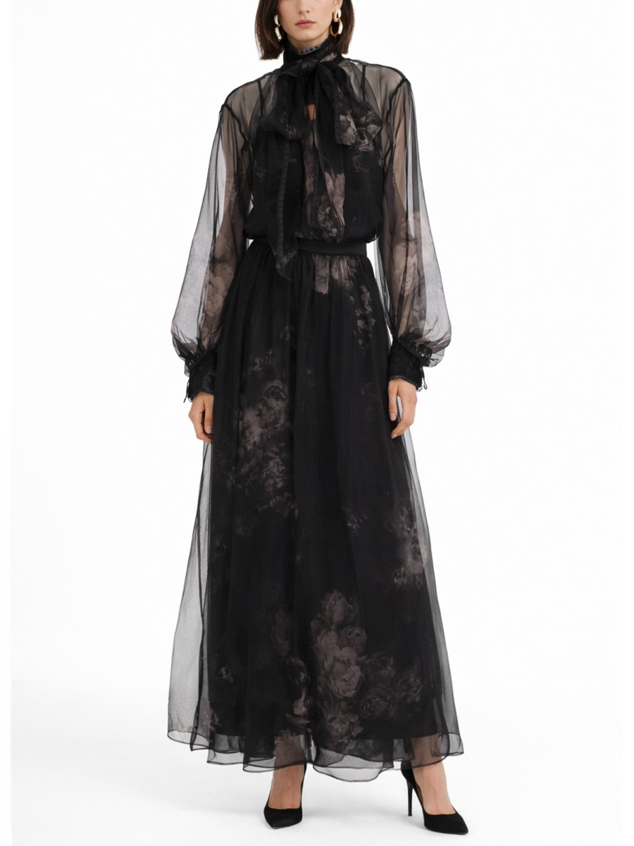 [Zimmermann] Long skirt FW25 5350SF251_GSFLT