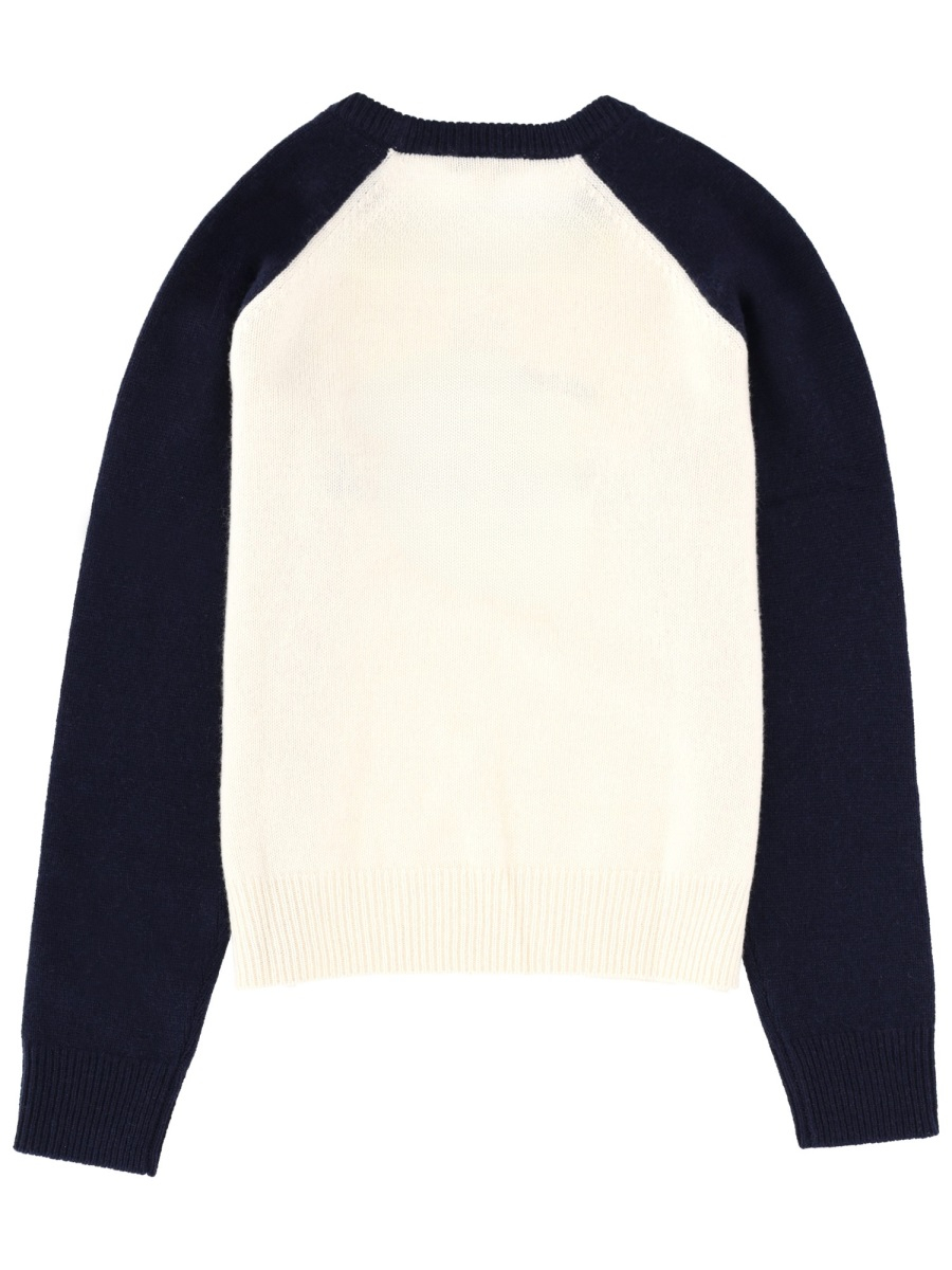 [SPORTY&RICH] Knitwear FW25 WS07561412WH63_ECRU/DARKNAVY