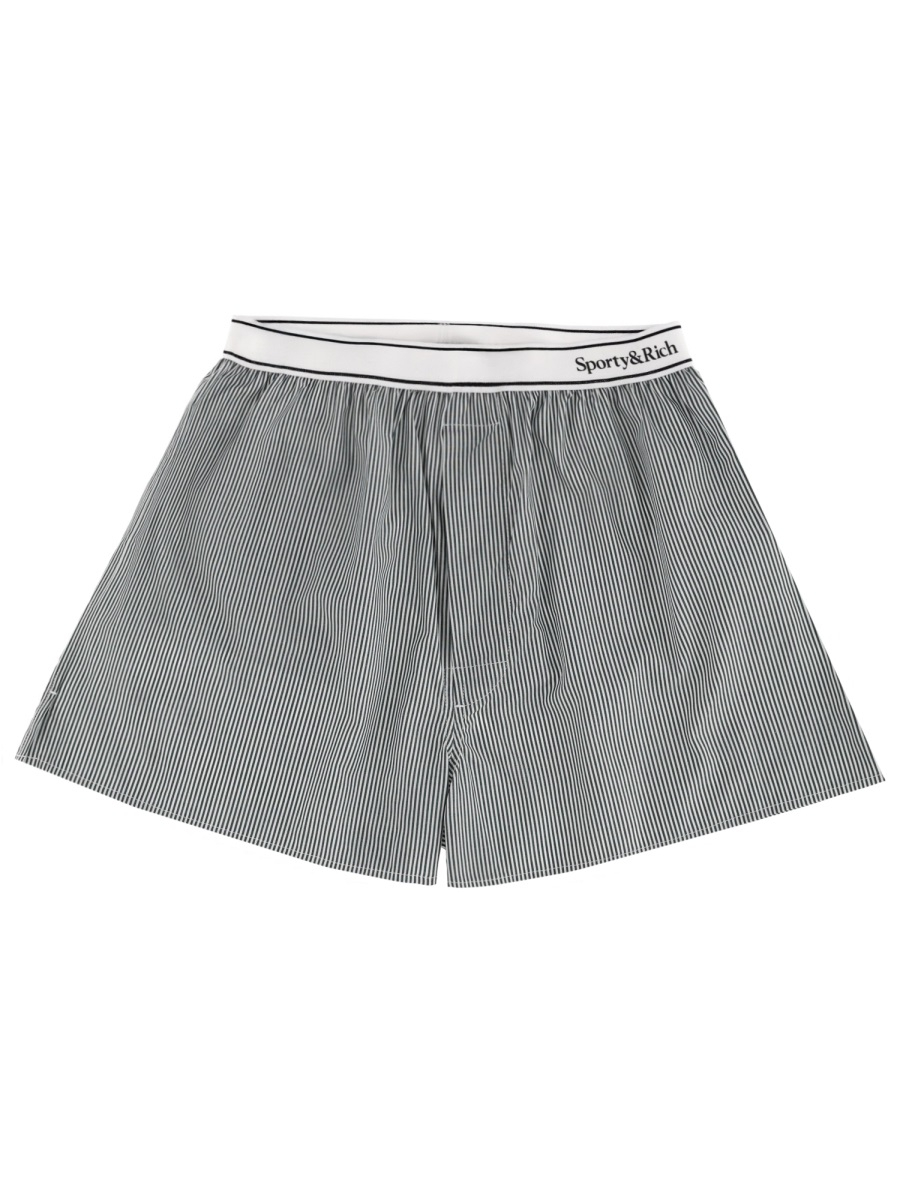 [SPORTY&RICH] Shorts FW25 SH01561300ST71_FORESTSTRIPED