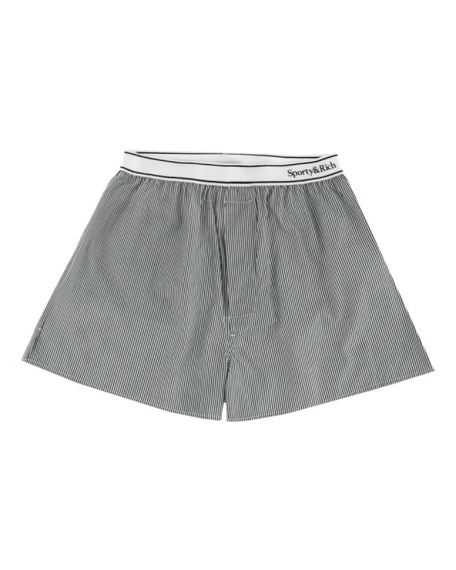 [SPORTY&RICH] Shorts FW25 SH01561300ST71_FORESTSTRIPED