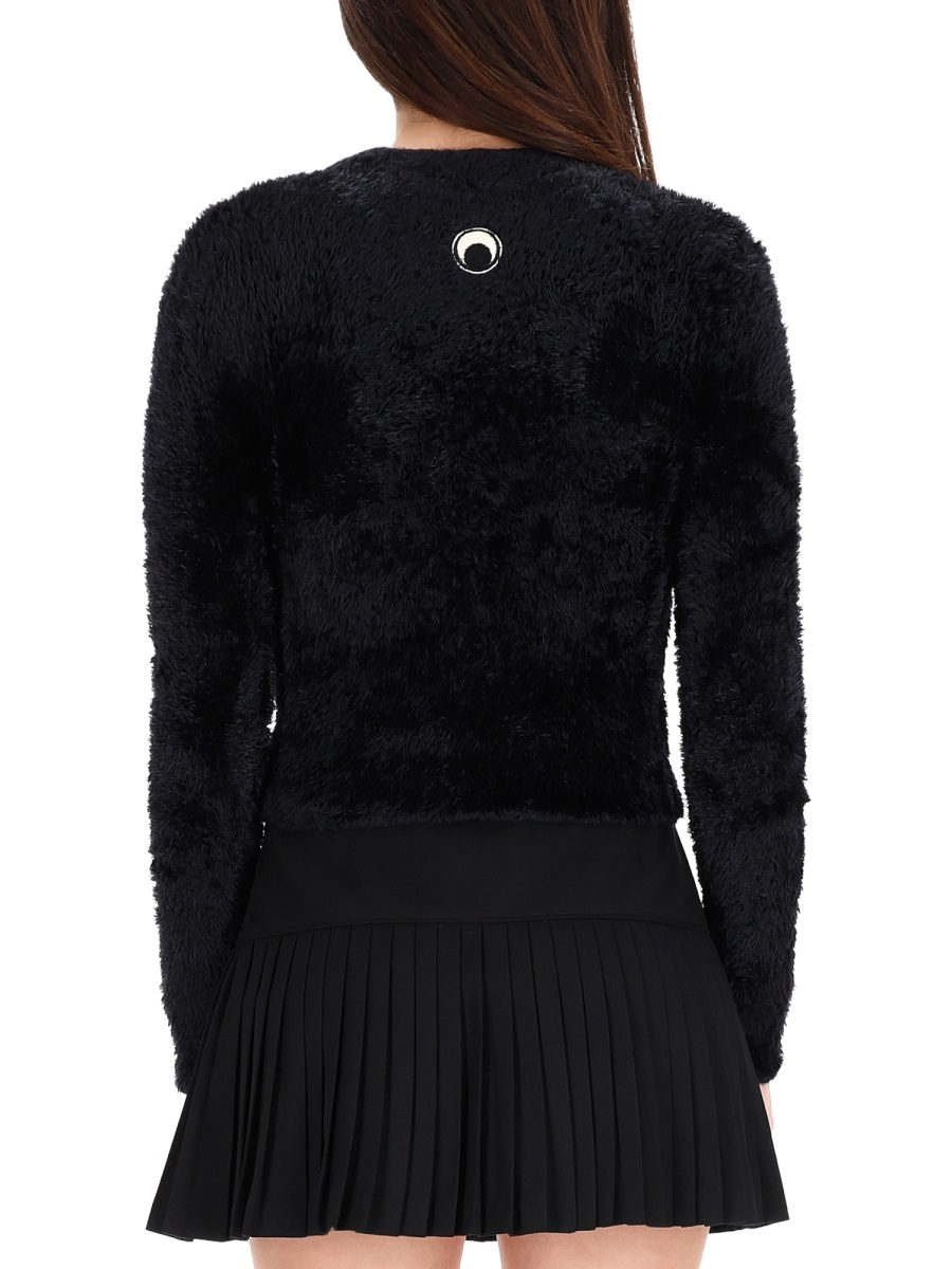 [MARINE SERRE] Sweatshirt FW25 WTK037A_CKNI0535BK99