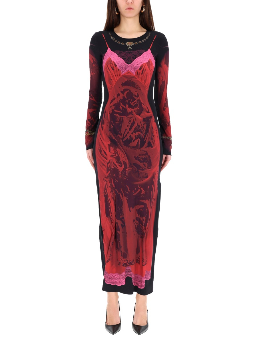 [MARINE SERRE] Long sleeve dress FW25 WDR300B_CJER0085RD11