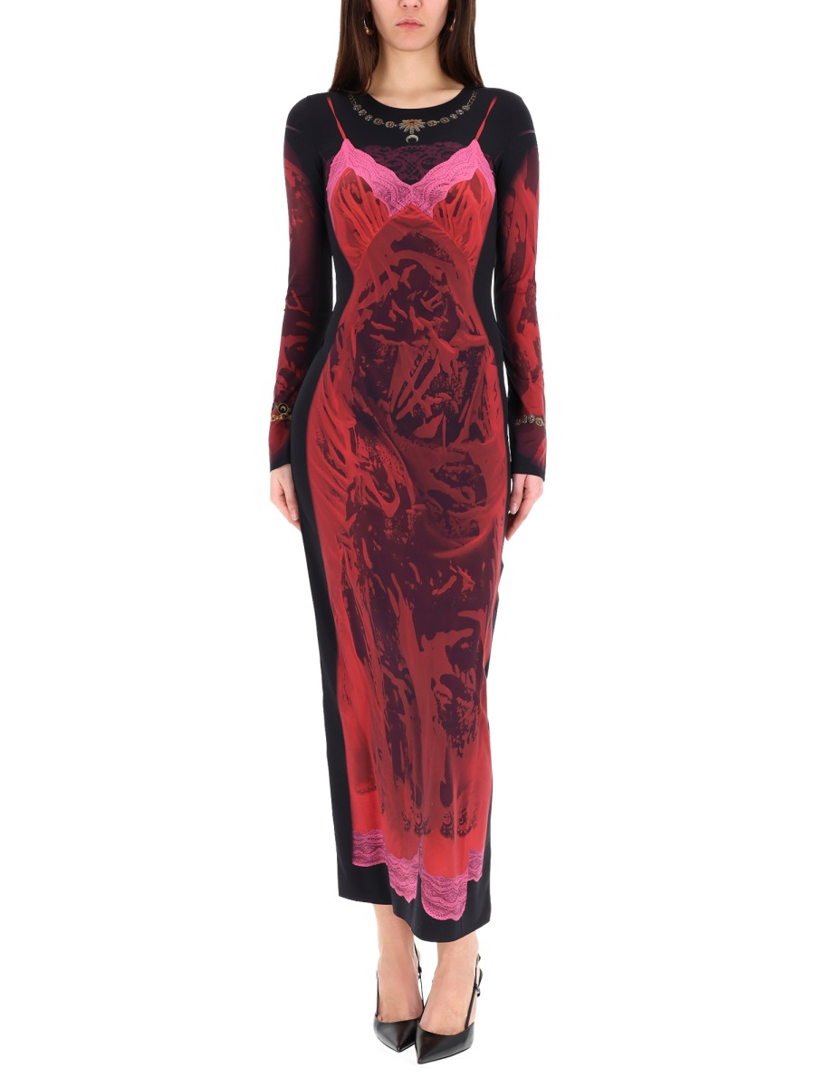 [MARINE SERRE] Long sleeve dress FW25 WDR300B_CJER0085RD11