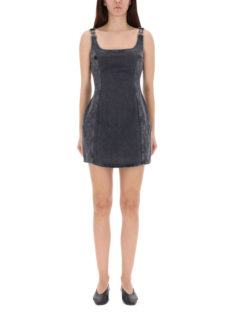 [MARINE SERRE] Sleeveless dress FW25 WDR403A_CDEN0006GR90