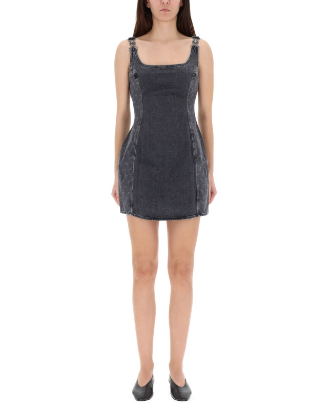 [MARINE SERRE] Sleeveless dress FW25 WDR403A_CDEN0006GR90