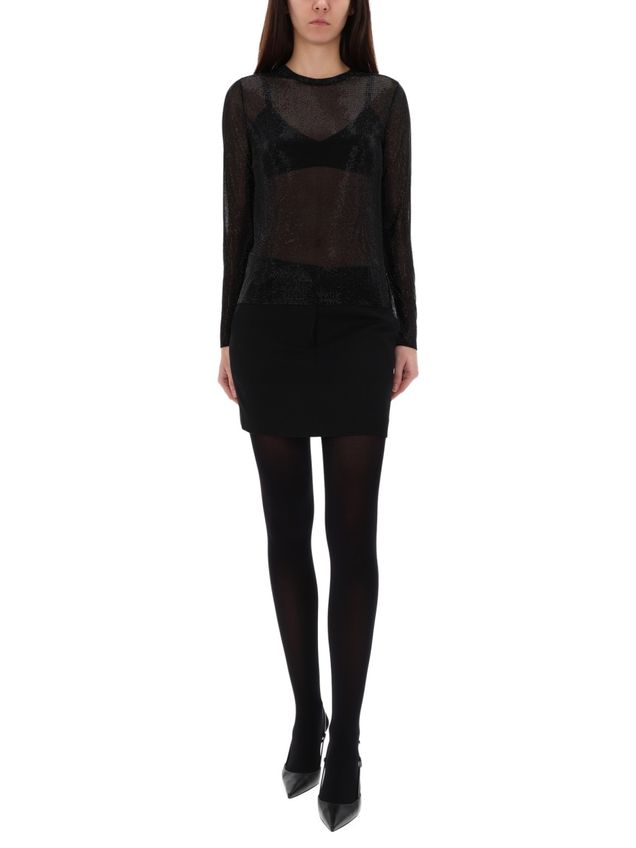 [MICHAEL BY MICHAEL KORS] T-shirts Long Sleeve FW25 MF561A5B8D_001BLACK