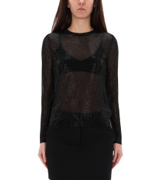[MICHAEL BY MICHAEL KORS] T-shirts Long Sleeve FW25 MF561A5B8D_001BLACK