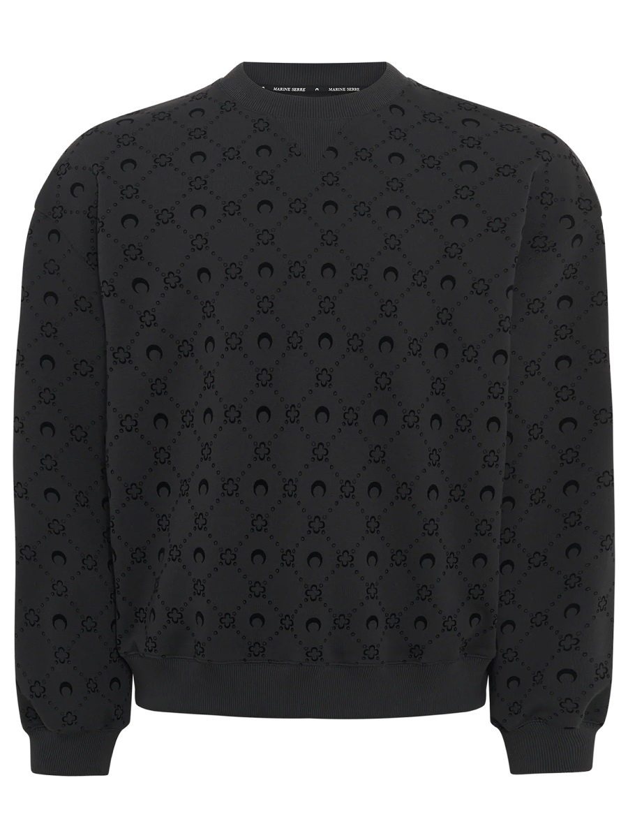 [MARINE SERRE] Sweatshirt FW25 UST022A_CJER0089BK99