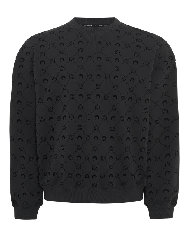 [MARINE SERRE] Sweatshirt FW25 UST022A_CJER0089BK99