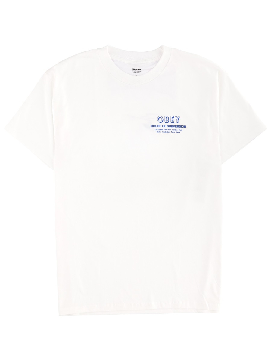 [OBEY] T-shirts Short Sleeve FW25 165264195_WHITE