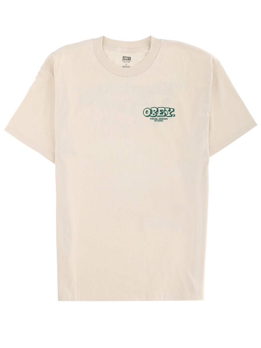 [OBEY] T-shirts Short Sleeve FW25 165264201_CREAM
